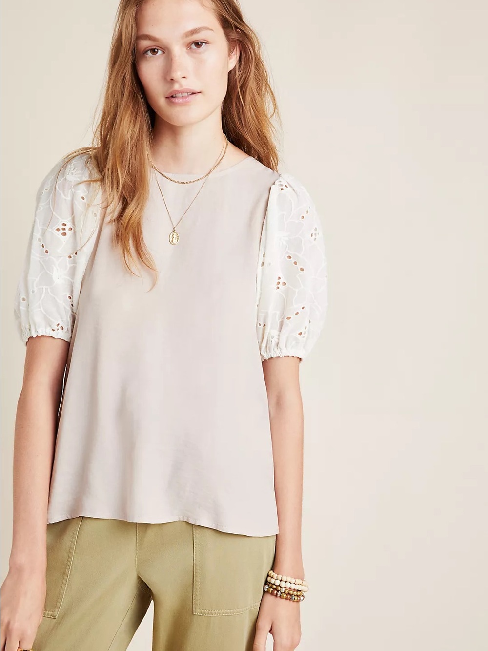 Dolan Adalia Puff-Sleeved Top Size Small